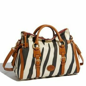 NWT DOONEY AND BOURKE JONES ZEBRA SATCHEL
